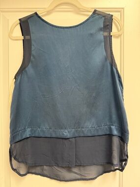Chiffon Layered Blue Women's Camisole